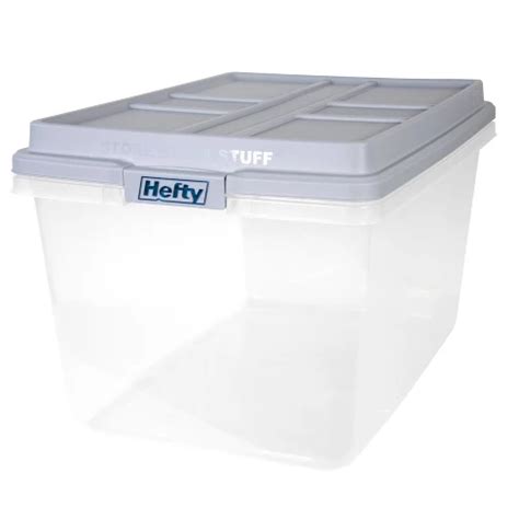 hefty bin|hefty clear storage tote.